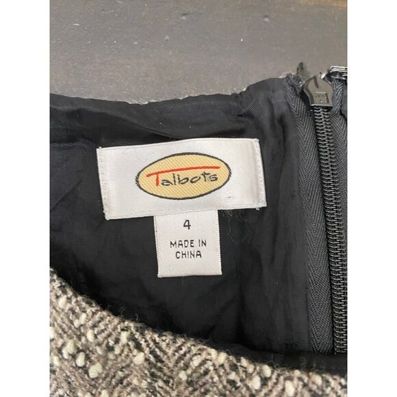 Talbots Vintage Wool Blend Career Wear Dress Knee-length Belted Fall Size 10 - Picture 4 of 8